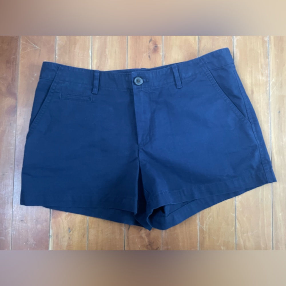Navy Blue Cotton Short
